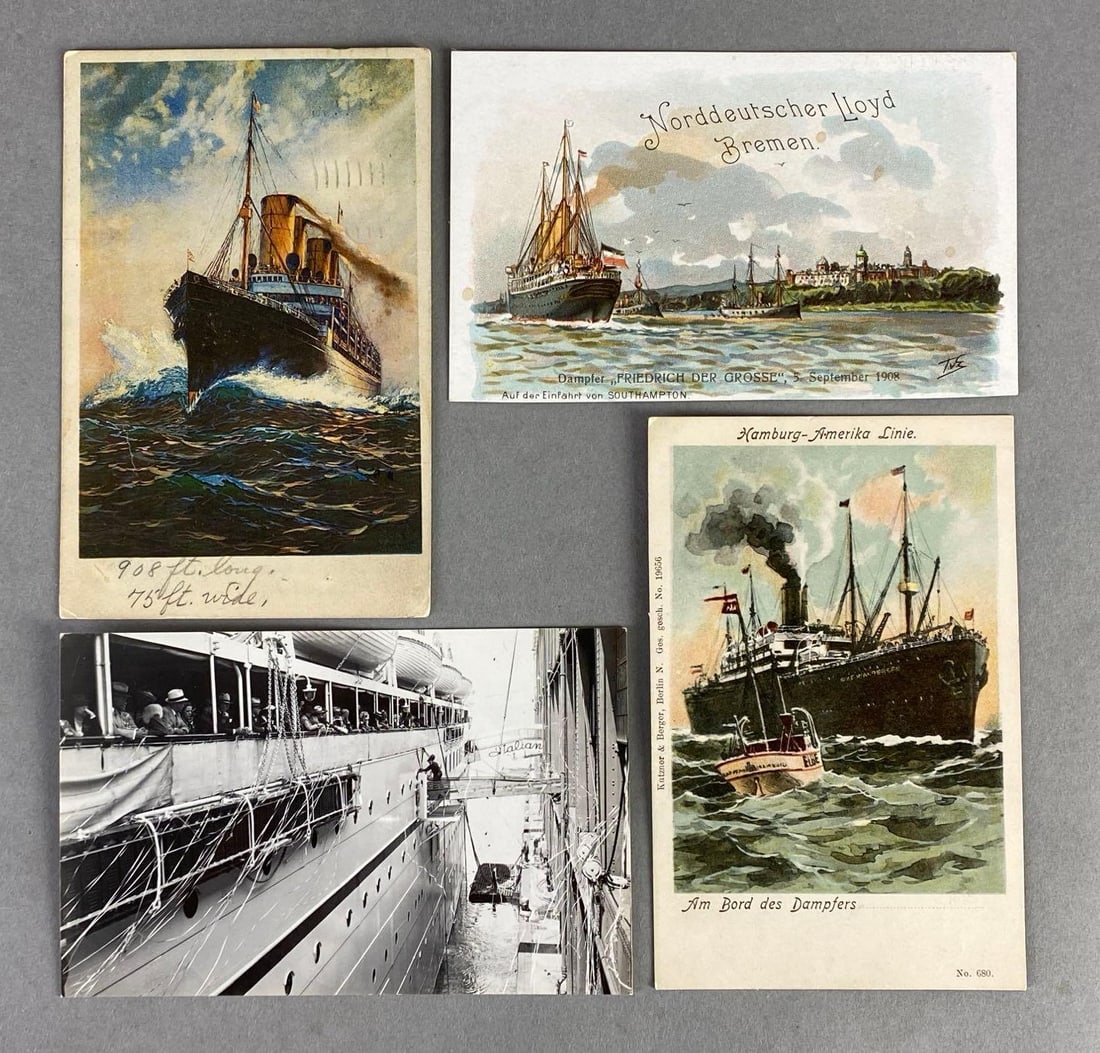Postcards - 10 Ocean Liner Ships (1 of 3)
