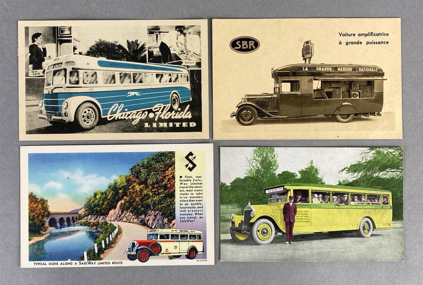 Postcards - 6 Bus/Stagecoach Sight-Seeing (1 of 3)