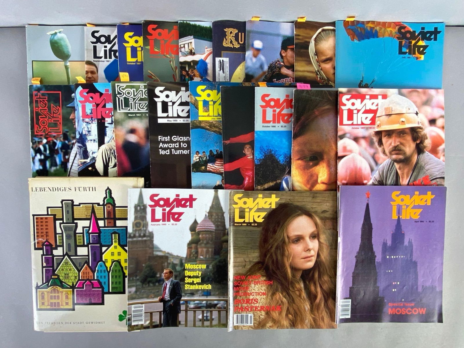 Group of 1990s Soviet Life Magazines and More (1 of 3)