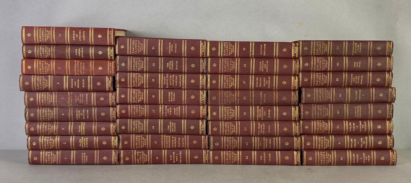 Group of 30+ a Harvard Classics The Five Foot of Shelf Hardcover Books (1 of 5)