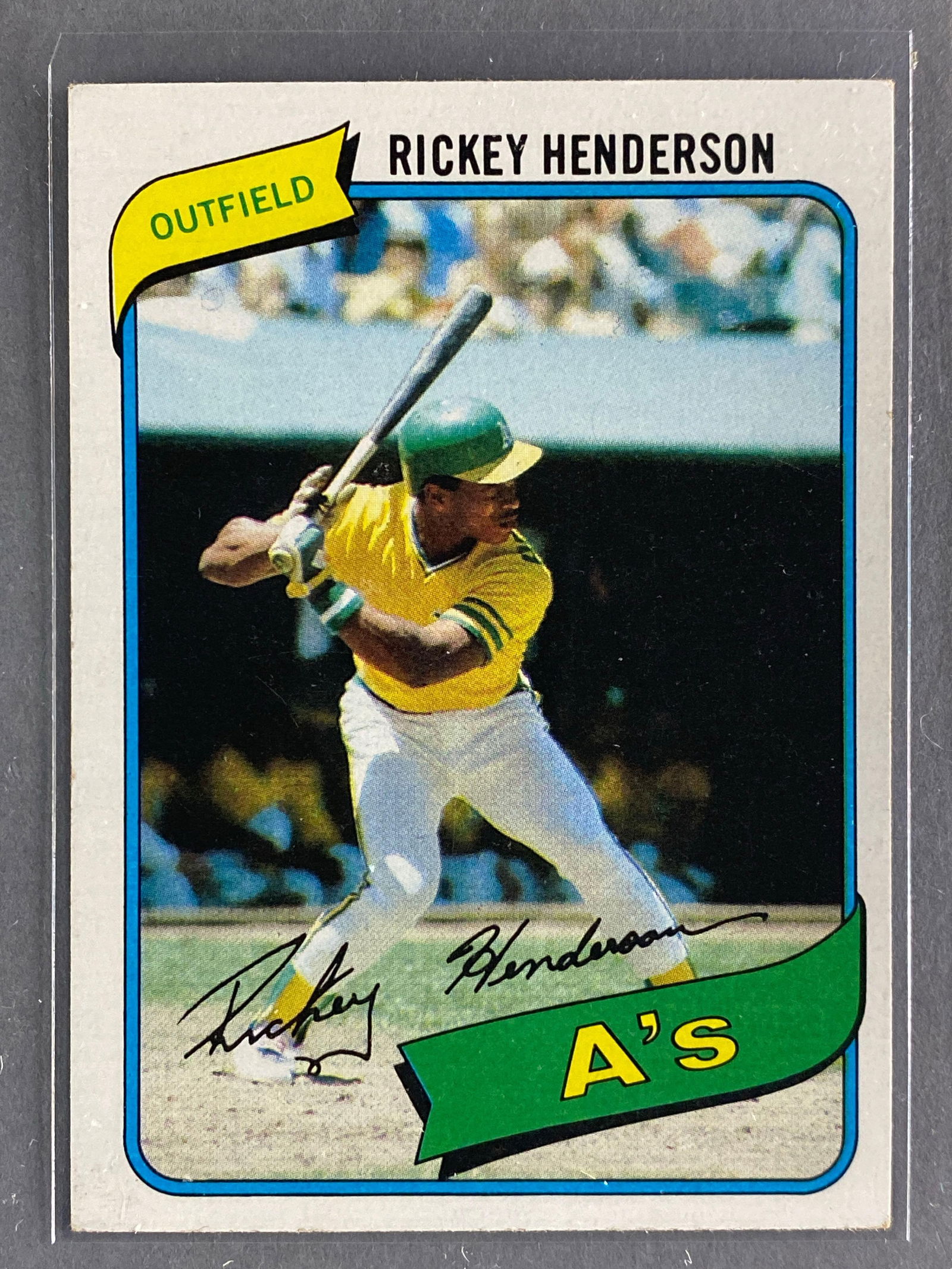 1980 Topps Rickey Henderson #482 Rookie (1 of 2)