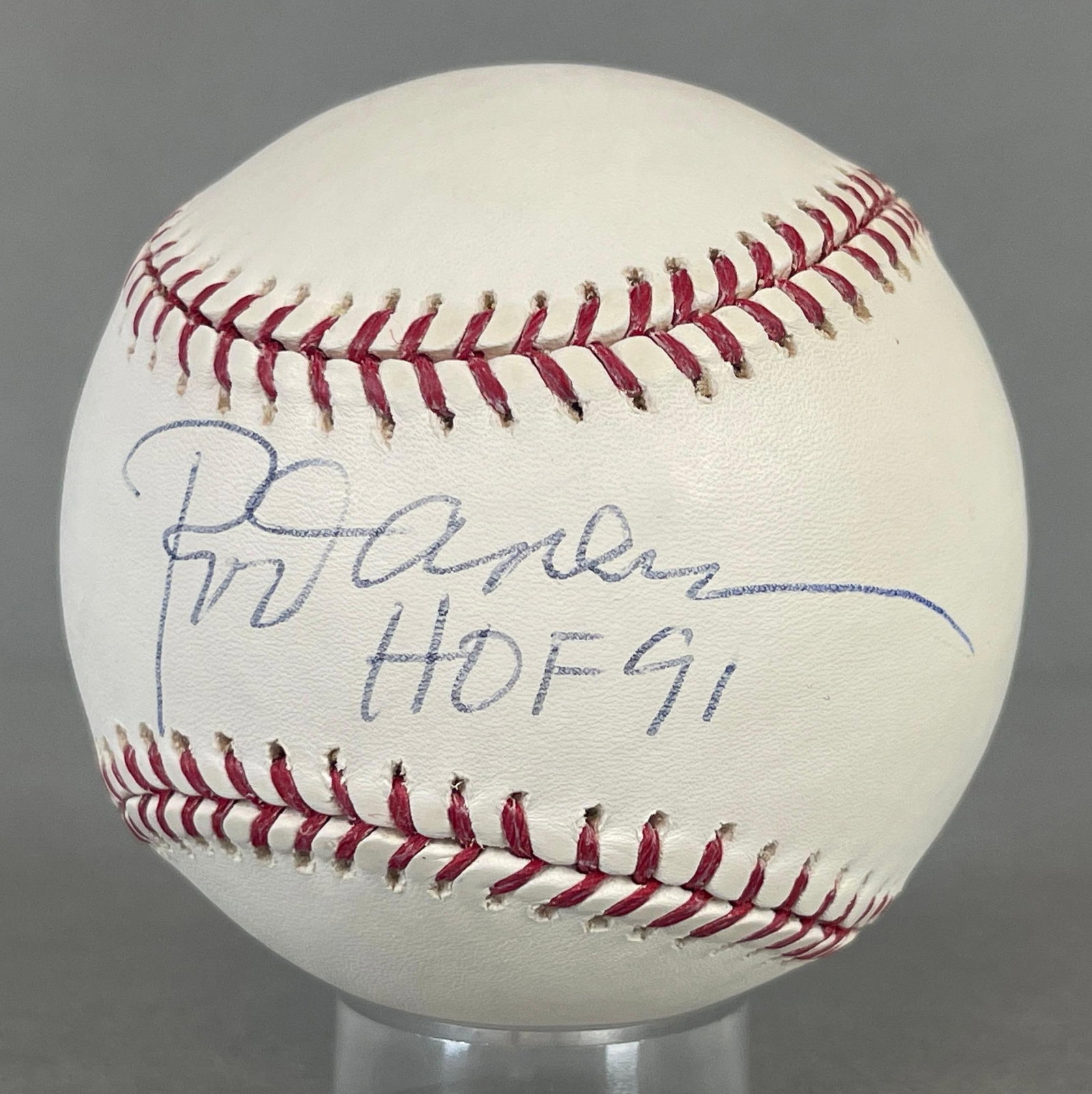 Rod Carew Signed Official MLB Rawlings Selig Baseball with Inscripton and JSA COA: Autographed Rod Carew HOF91, with JSA COA