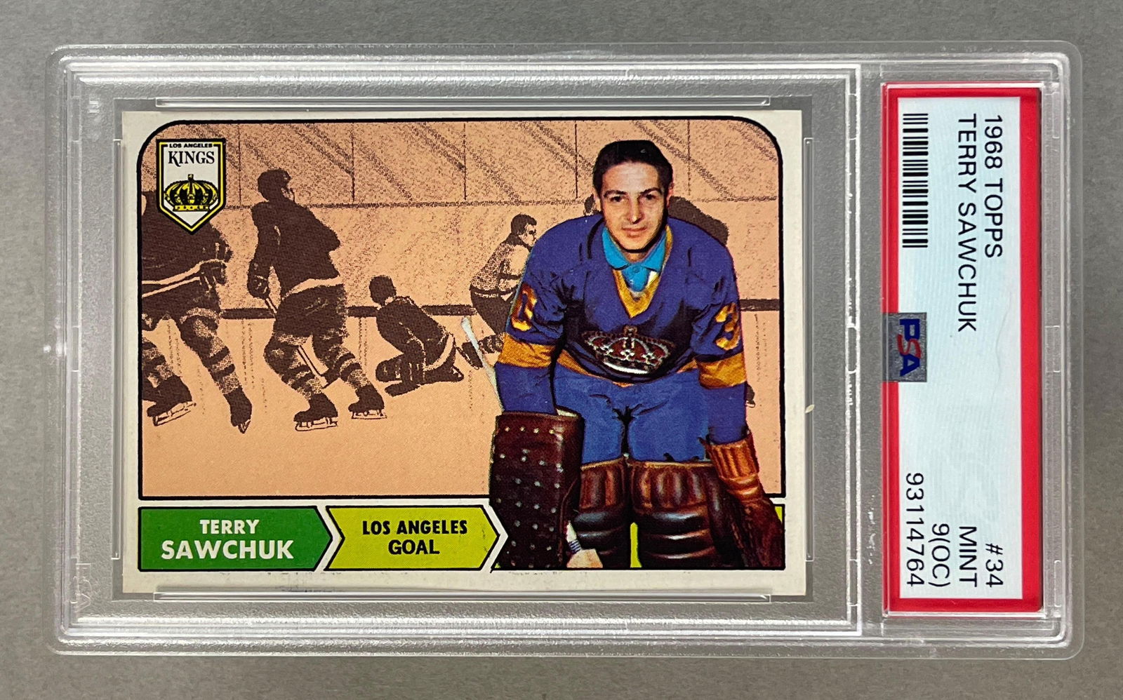 1968 Topps Terry Sawchuk #34 PSA 9 O/C (1 of 2)