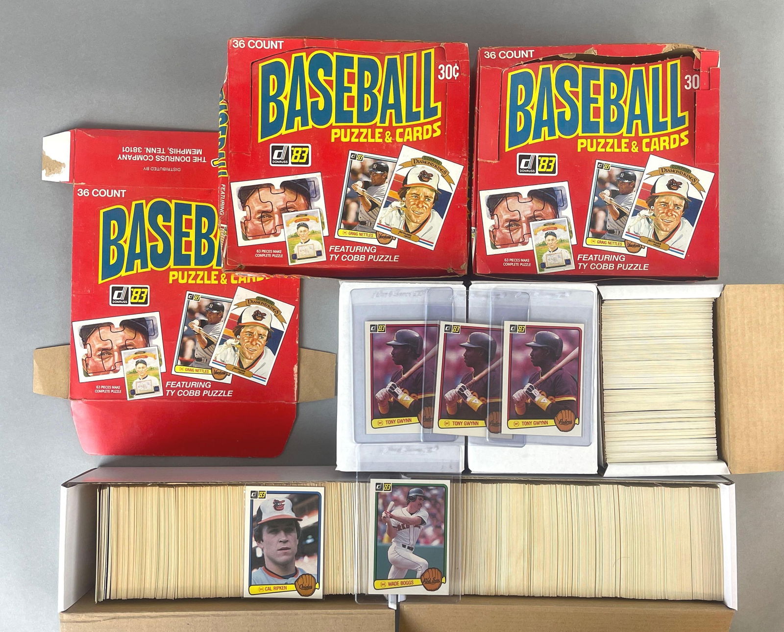 1650+ 1983 Donruss Baseball Cards with Rookies, HOFs, and Empty Boxes (1 of 8)