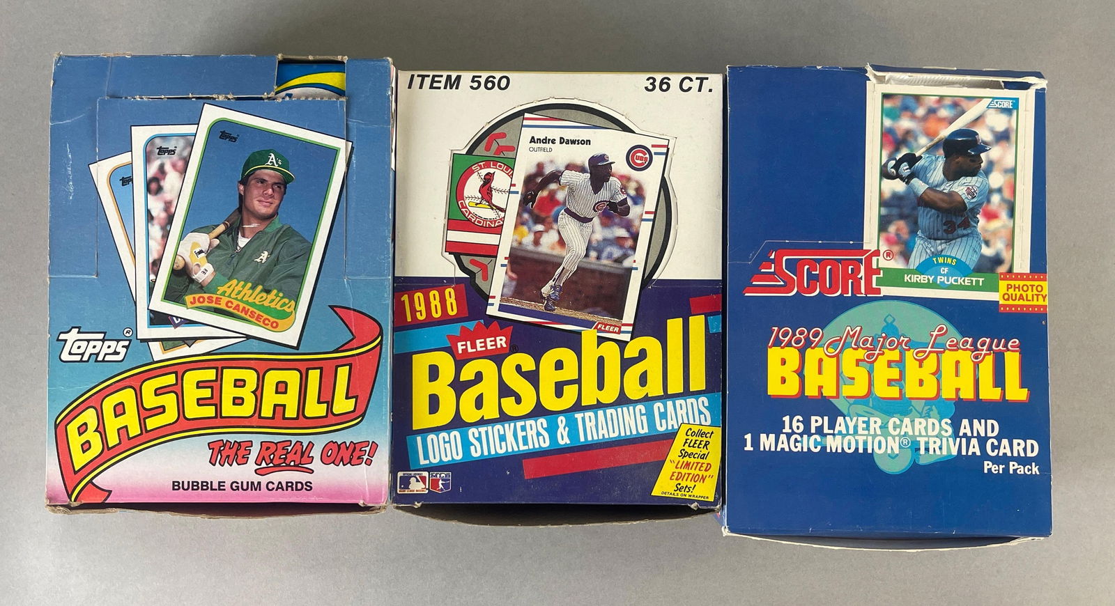 3 - 1988 - 89 Baseball Unopened Wax Boxes (1 of 4)