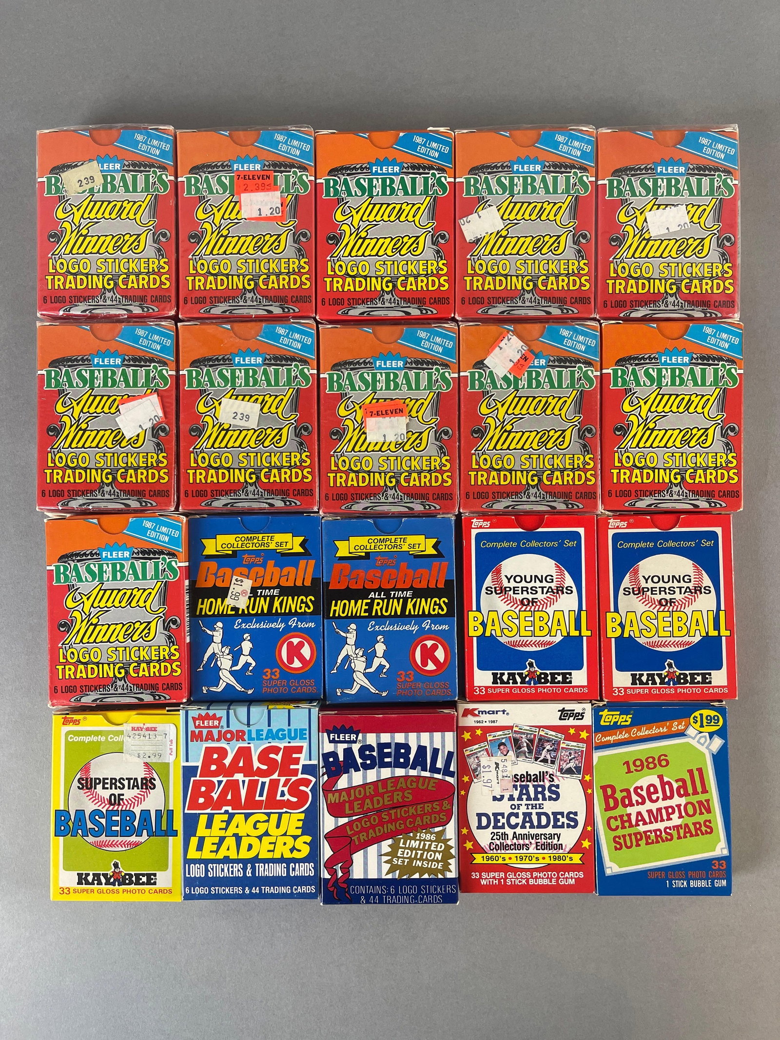 20 - 1985 - 88 Baseball Small Factory Sets (1 of 8)