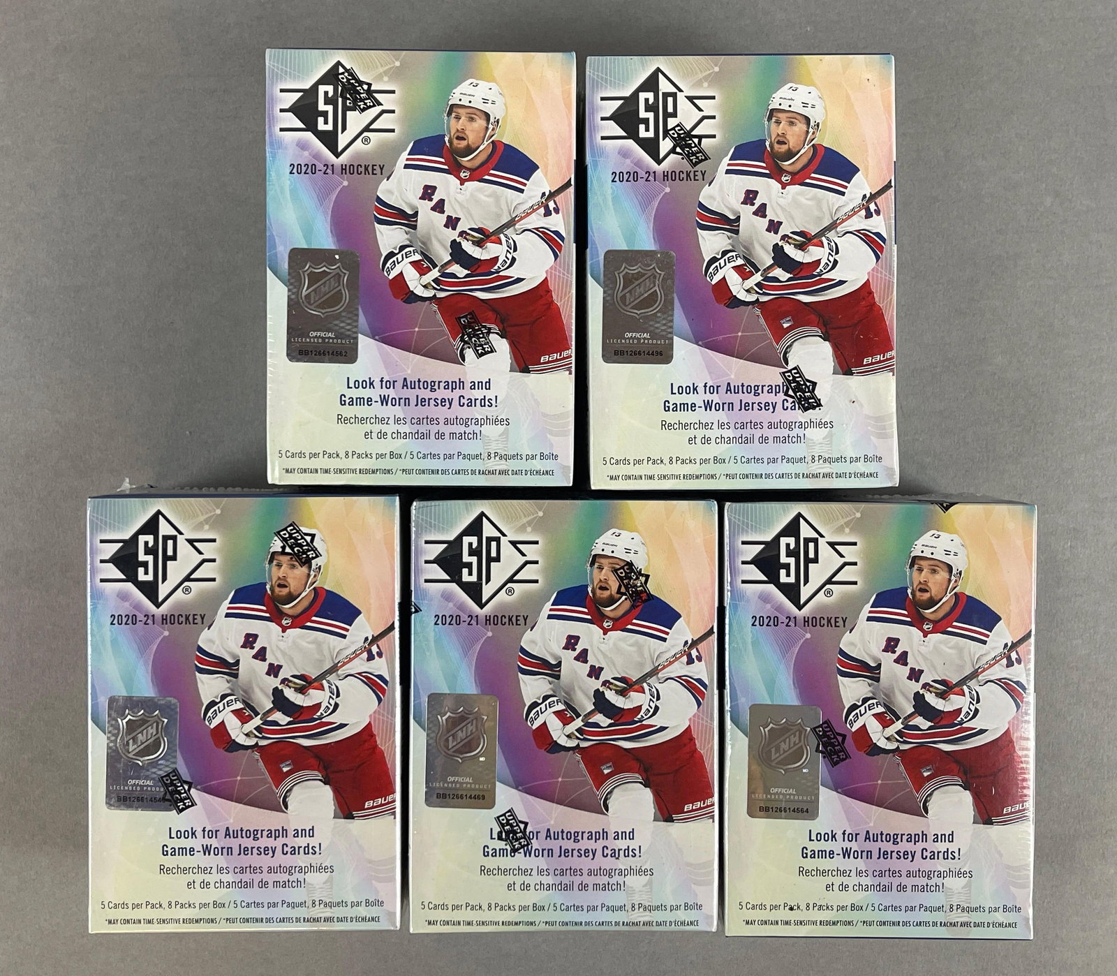 5 - 2020 - 21 Upper Deck SP Hockey Unopened Blaster Boxes (1 of 4)