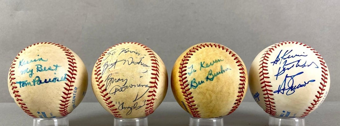 4 - Signed Baseballs, 3 Game Used + HOF Signed Ball (1 of 6)