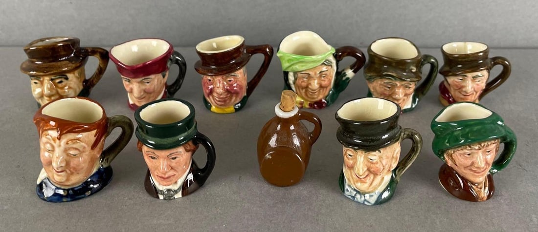 Group of Miniature Figural Ceramic Mugs and More (1 of 3)