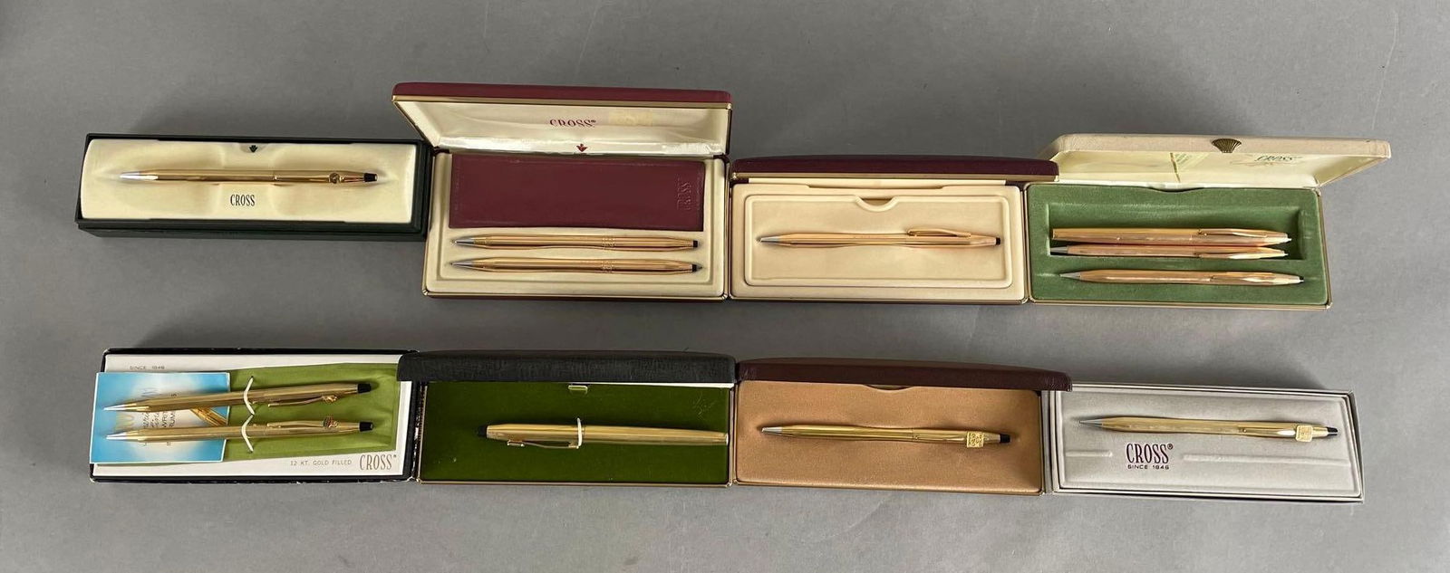 Group of Cross Gold Filled Pens and Mechanical Pencils (1 of 4)