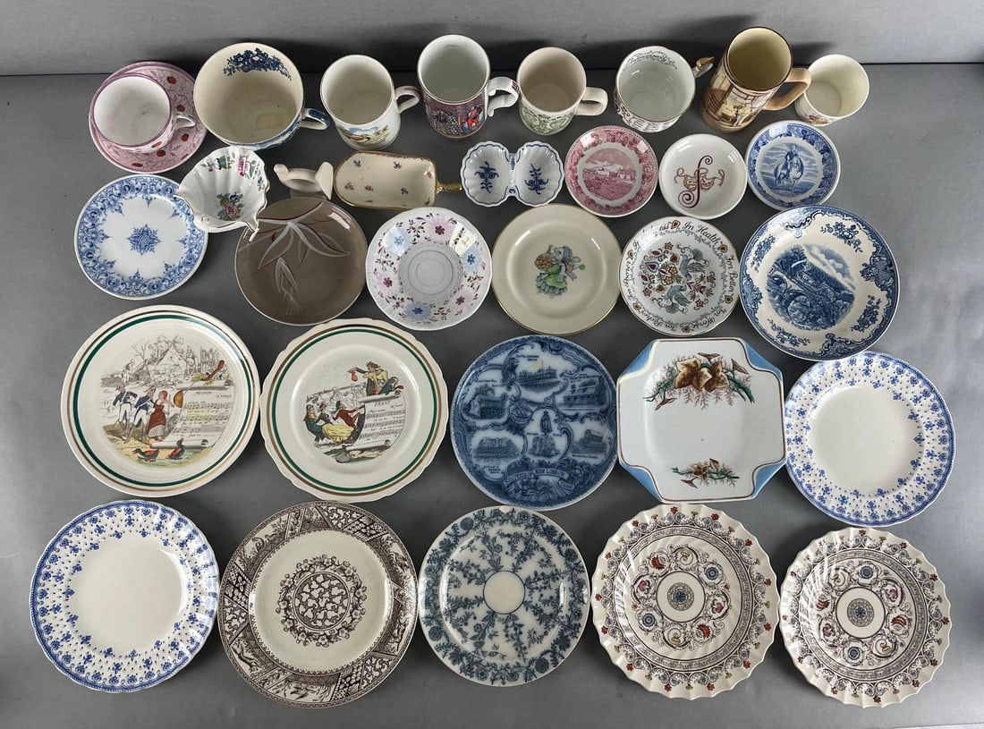 Group of China Plates and Mugs and More (1 of 5)