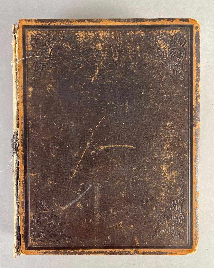 1906 U.J. Hoffman History of LaSalle County Illinois Leather-bound Book: 1906, Publisher - The S.J. Clarke Publishing Co., Author - U.J. Hoffman, Ottawa resident Richard Cook Jordans Personal copy, His signature on inside cover page, Mentioned on pages 91 and 274, Front Co