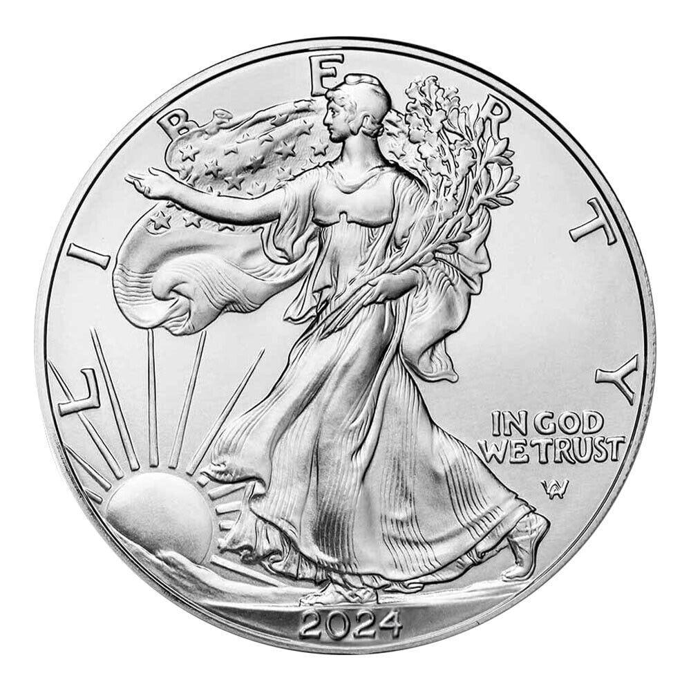 2024 US Mint American Silver Eagle 1 oz .999 Fine Silver (1 of 2)