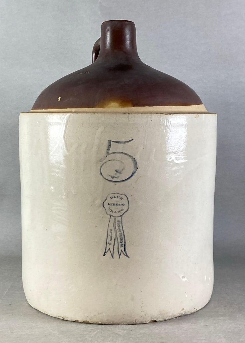 Buckeye Pottery Co. Macomb IL 5 Gallon Stoneware Jug (1 of 6)