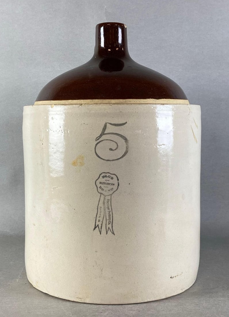 Buckeye Pottery Co. Macomb IL 5 Gallon Stoneware Jug (1 of 8)