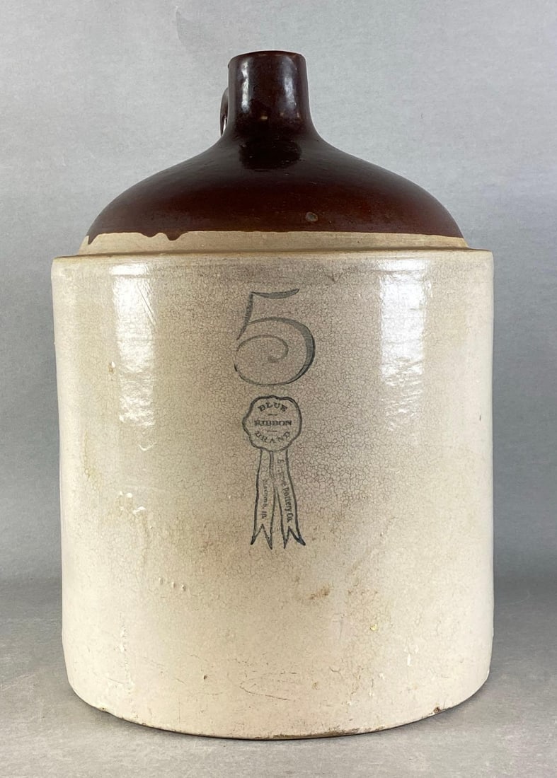 Buckeye Pottery Co. Macomb IL 5 Gallon Stoneware Jug (1 of 6)