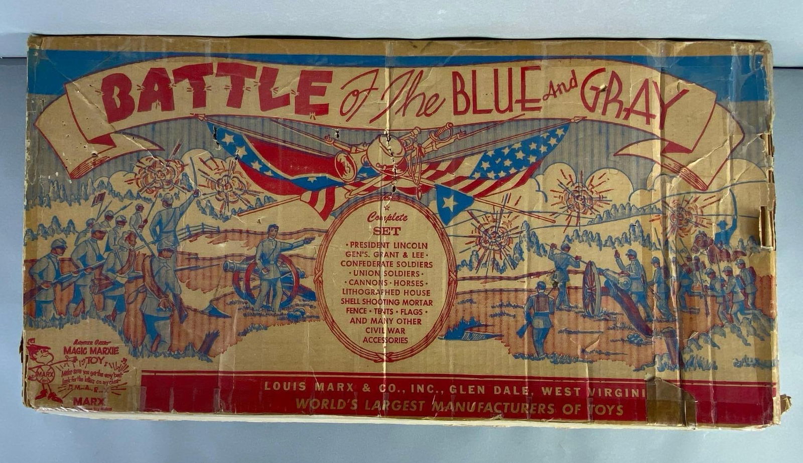 Vintage Marx Battle of the Blue and Gray Play Set (1 of 8)