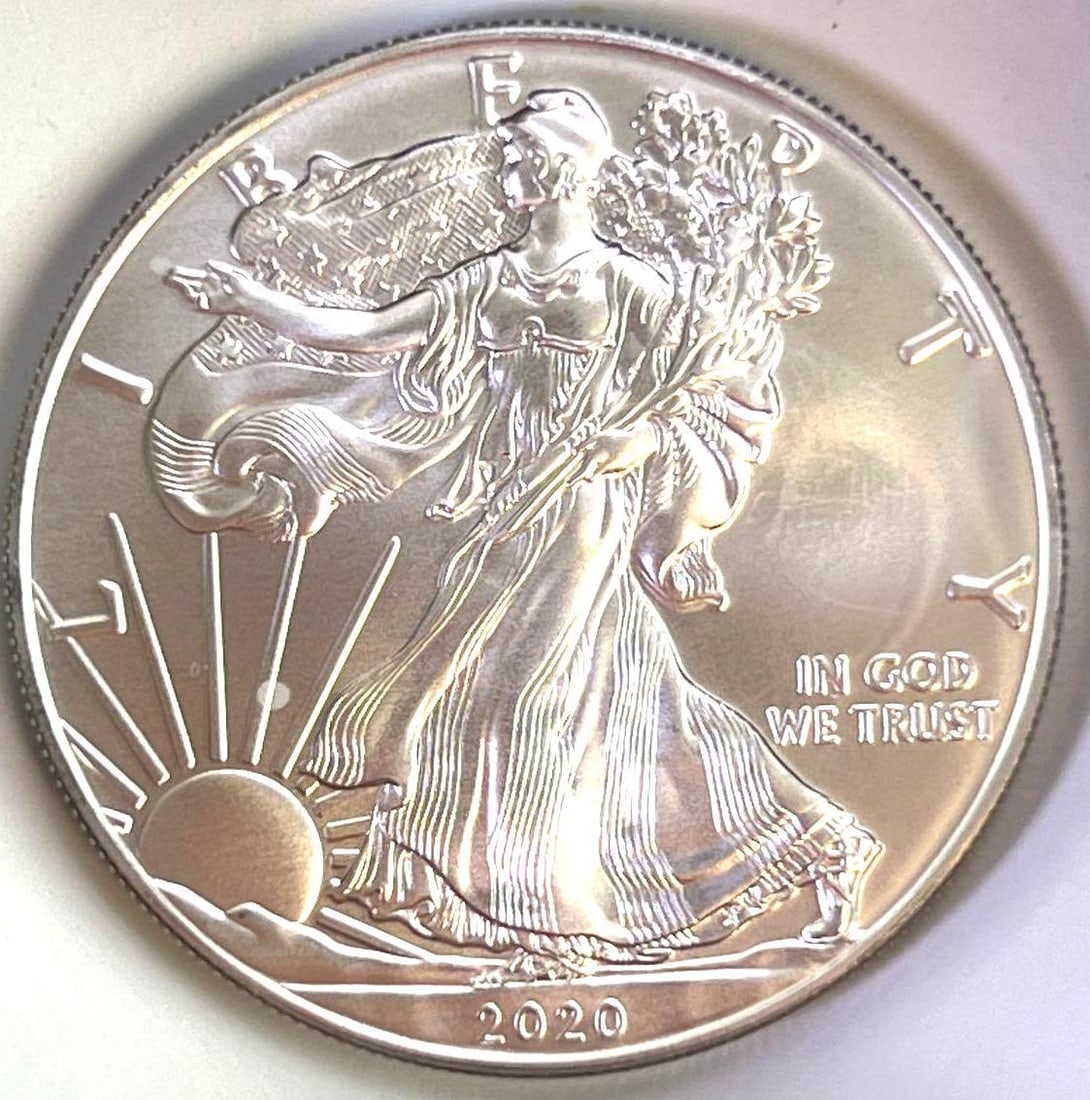 2020 US Mint American Silver Eagle 1 oz .999 Fine (1 of 2)