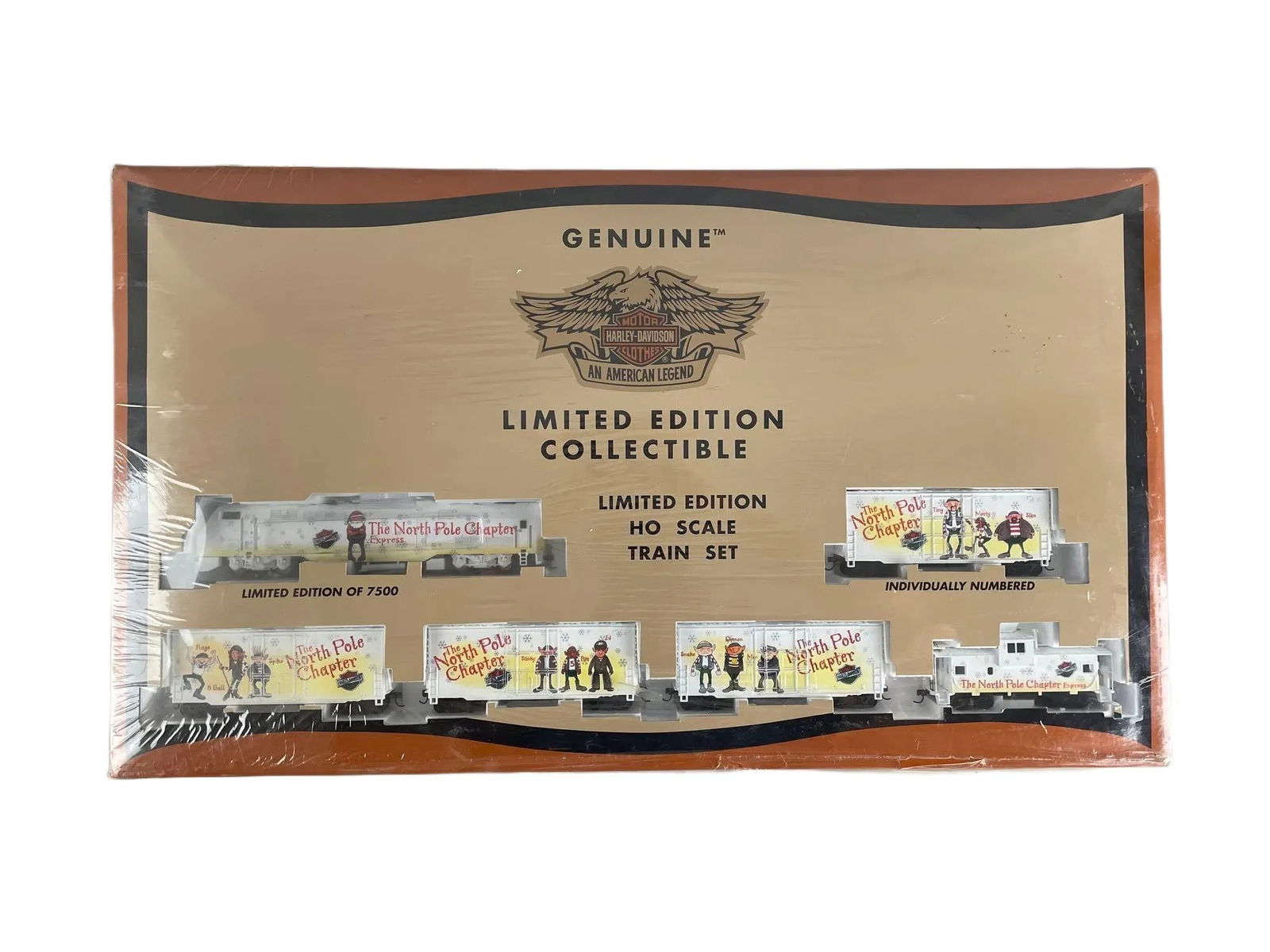 Limited Edition Harley Davidson HO Scale Christmas Train Set (1 of 3)