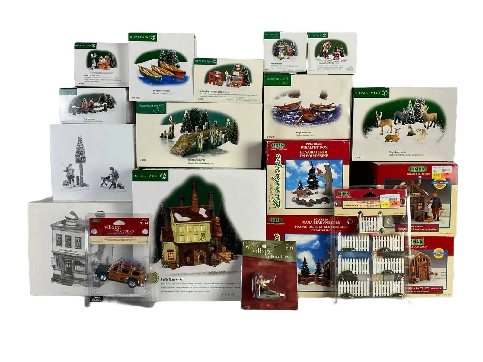 Group Of Department 56 Village Accessories And More Auction