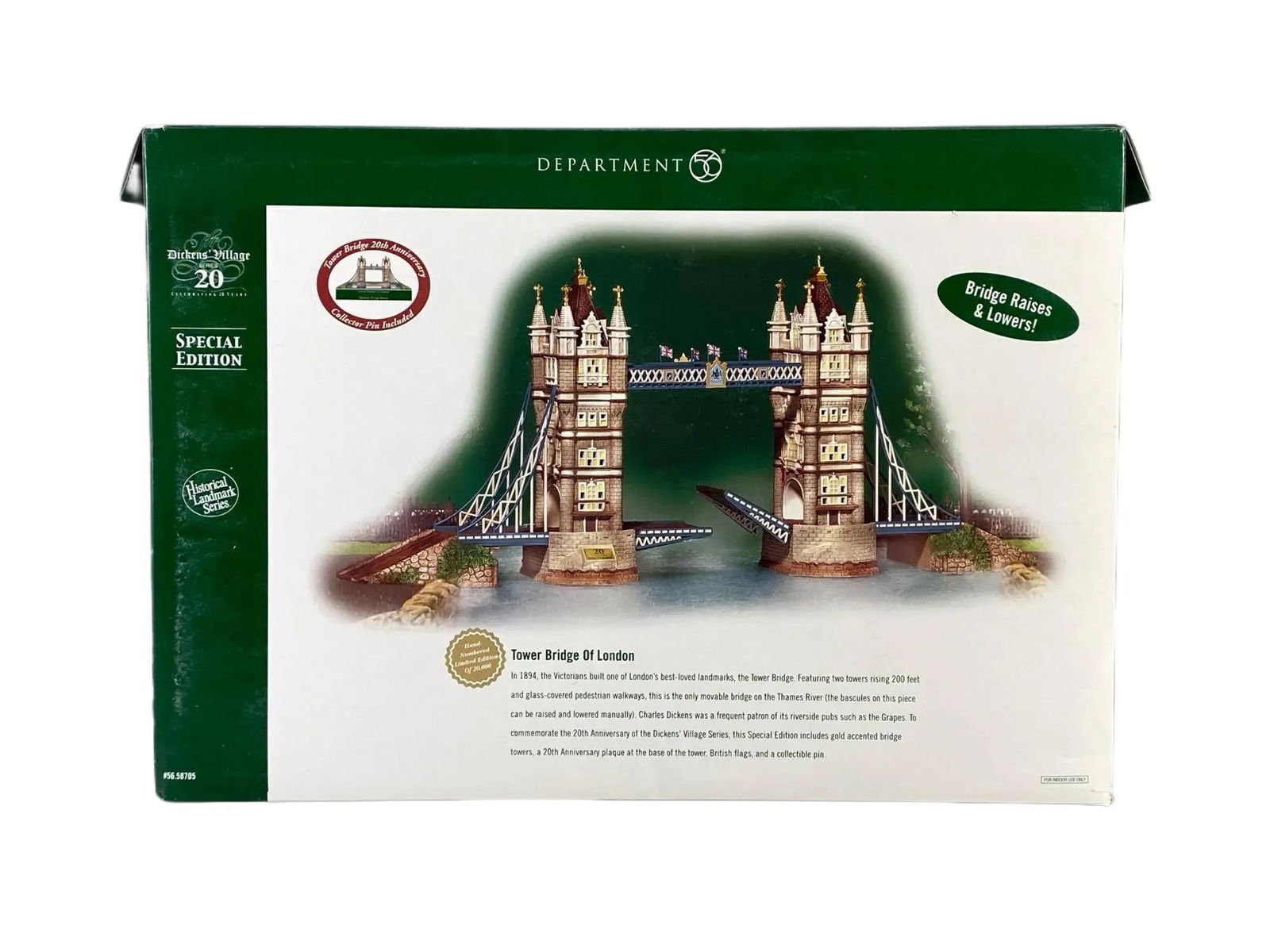 Department 56 The Dickens Village Tower Bridge of London Building (1 of 3)