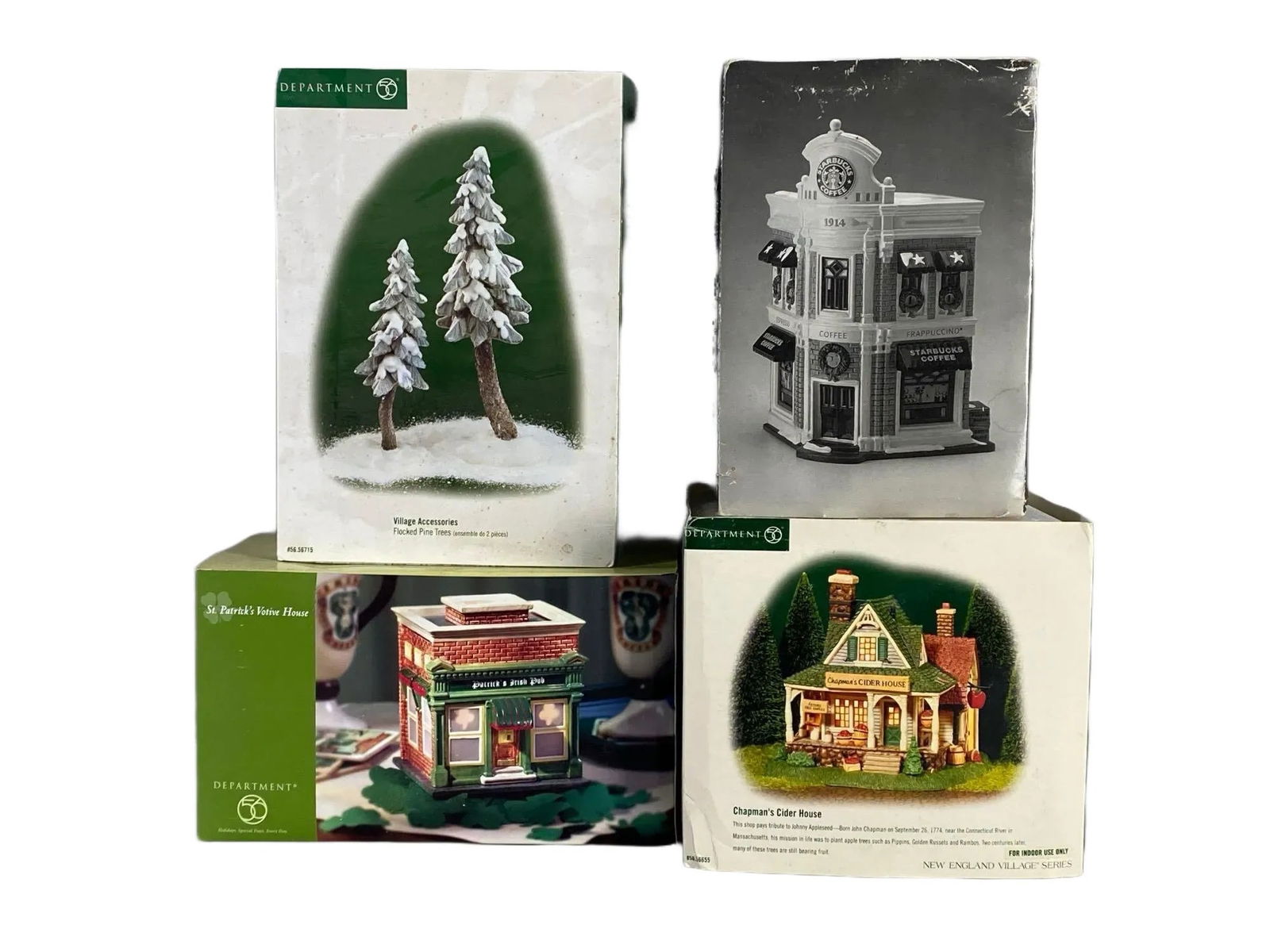 GroupI of 4 Department 56 Christmas Buildings and More (1 of 3)
