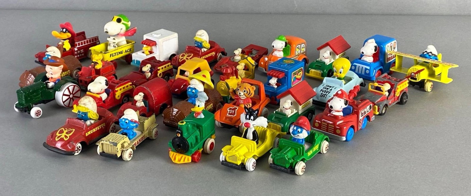 Group of Cartoon Character Die-Cast Vehicles (1 of 3)