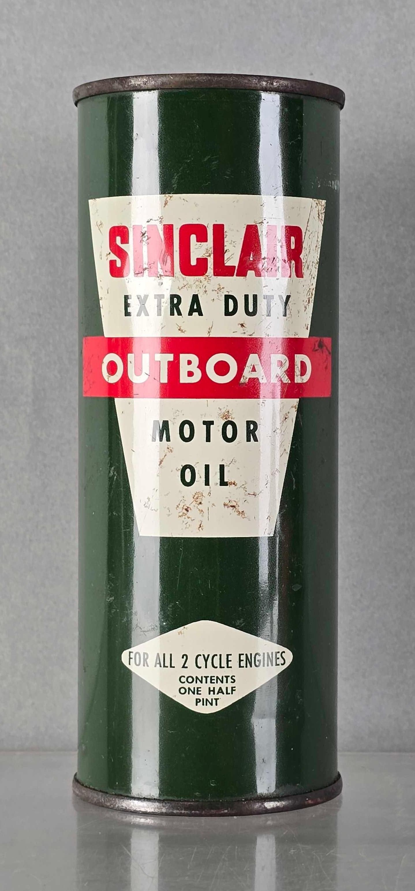 Sinclair Extra Suty Outboard Motor Oil Can (1 of 4)