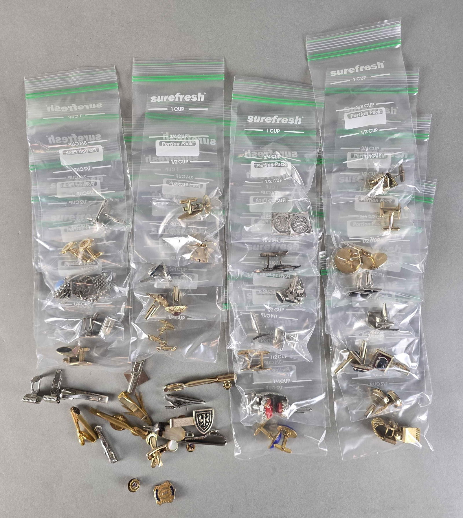 Group of 30+ Assorted Tie Clips and Cuff Links (1 of 3)