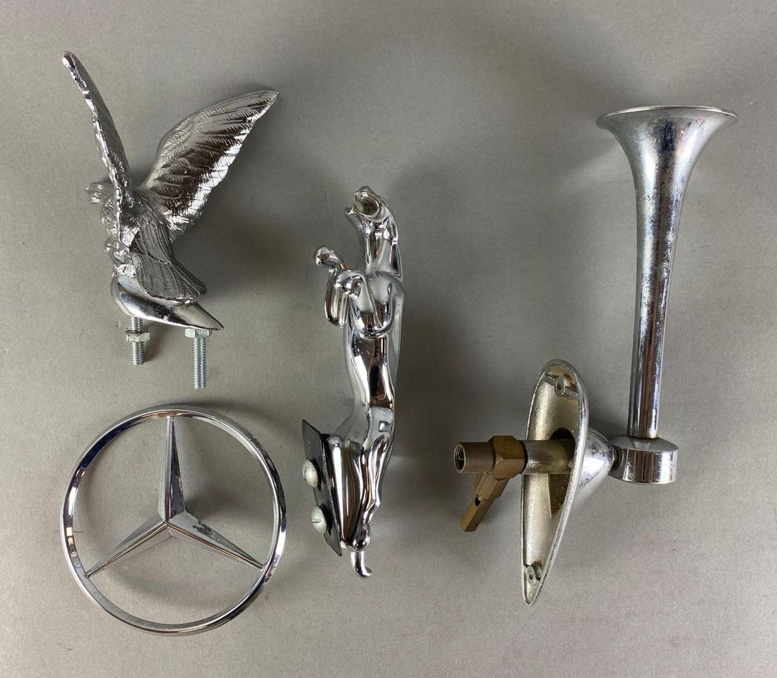 Group of 4 Hood Ornaments (1 of 2)