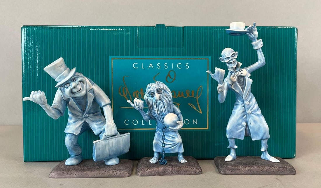 Disney Classics Haunted Mansion Beware of Hitchhiking Ghosts Ceramic Figurines (1 of 6)