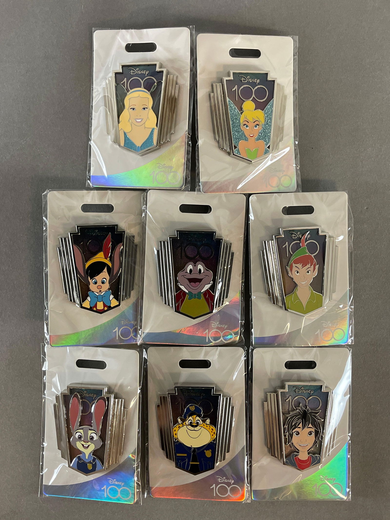 Group of 8 Disney Metal and Enamel Pins (1 of 4)
