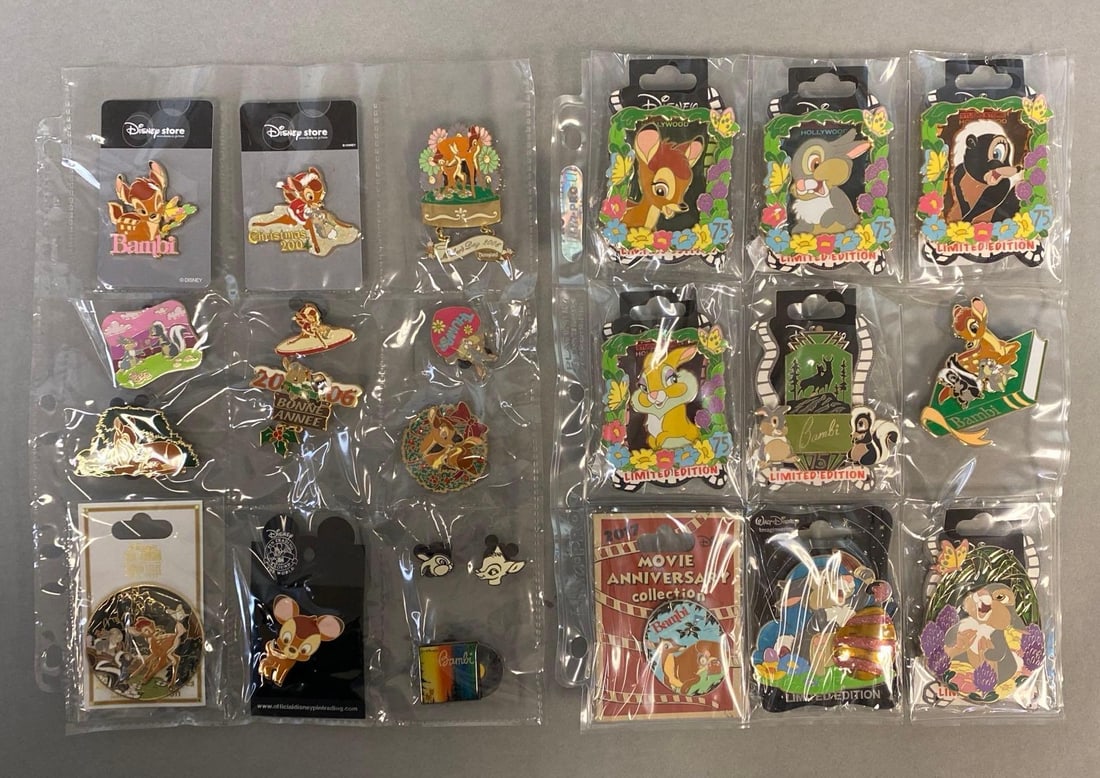 Group of 23 Disney Bambi Enamel Pins (1 of 3)