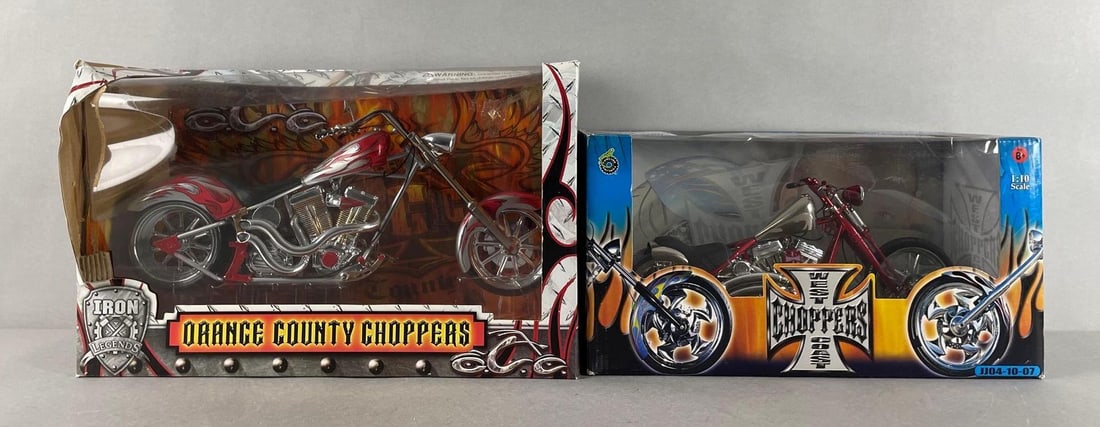Group of 2 Die-Cast Chopper Motorcycles (1 of 3)