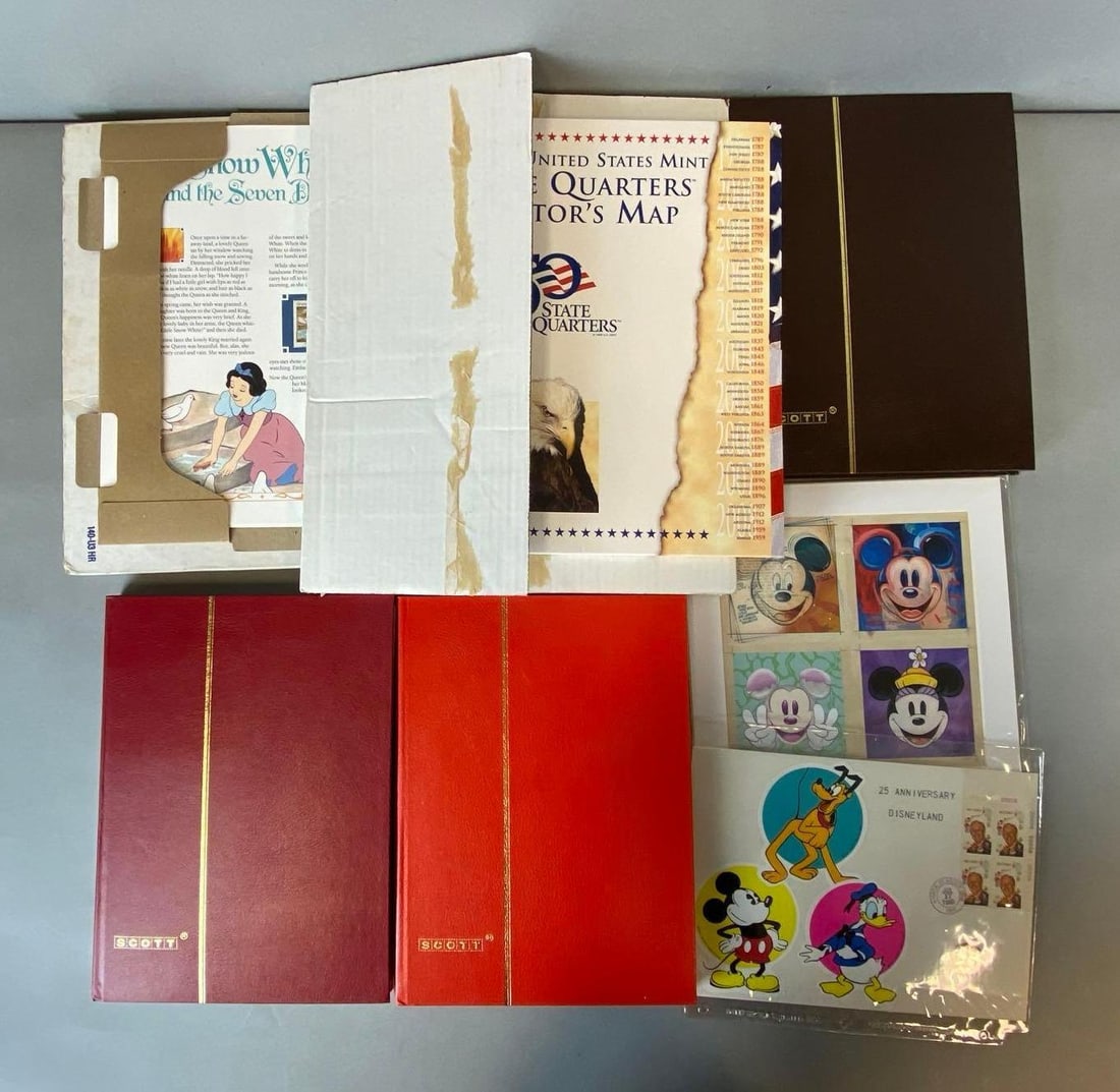 Group of Disney Stamp Albums and More (1 of 2)