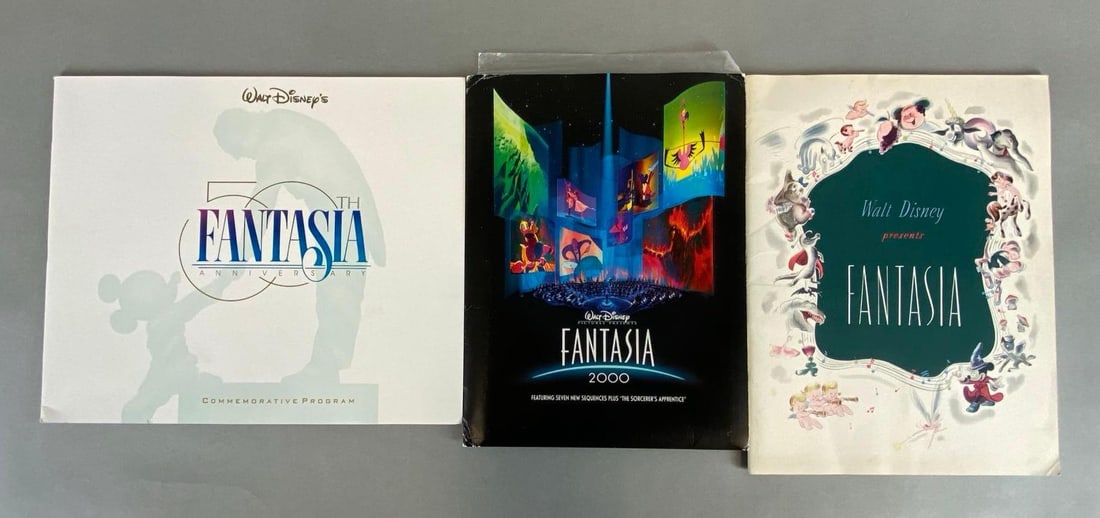 Group of Disney Fantasia Programs and Book (1 of 3)