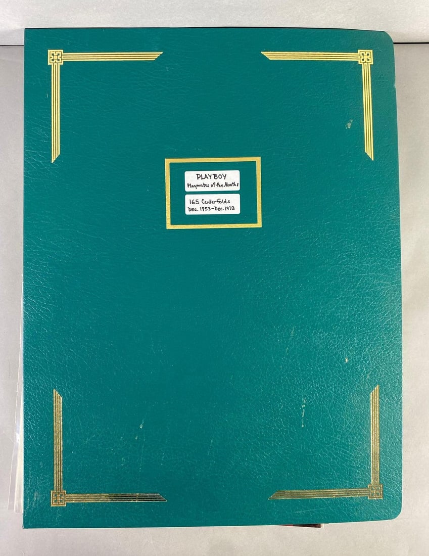 Collection of 1950s-1970s Playboy Playmates of the Month Centerfolds: Includes December of 1953 - 1973, binder measures 25 x 19 inches