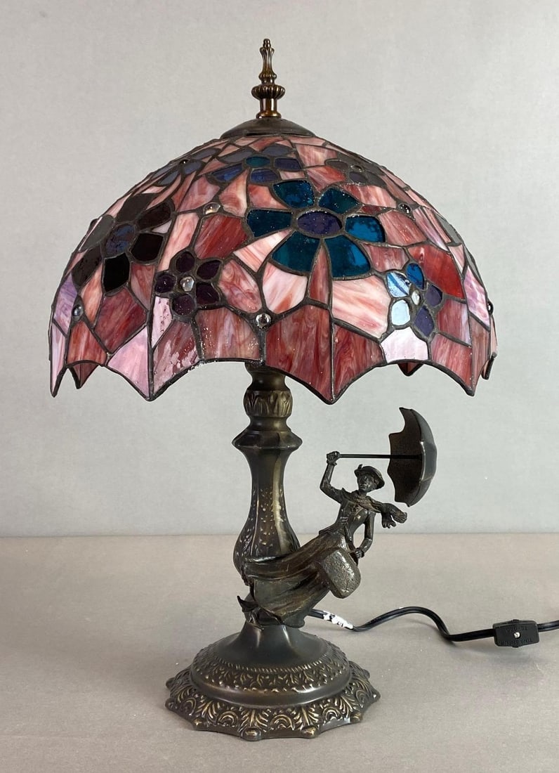 Disney Mary Poppins 40th Anniversary Stained Glass Table Lamp (1 of 8)
