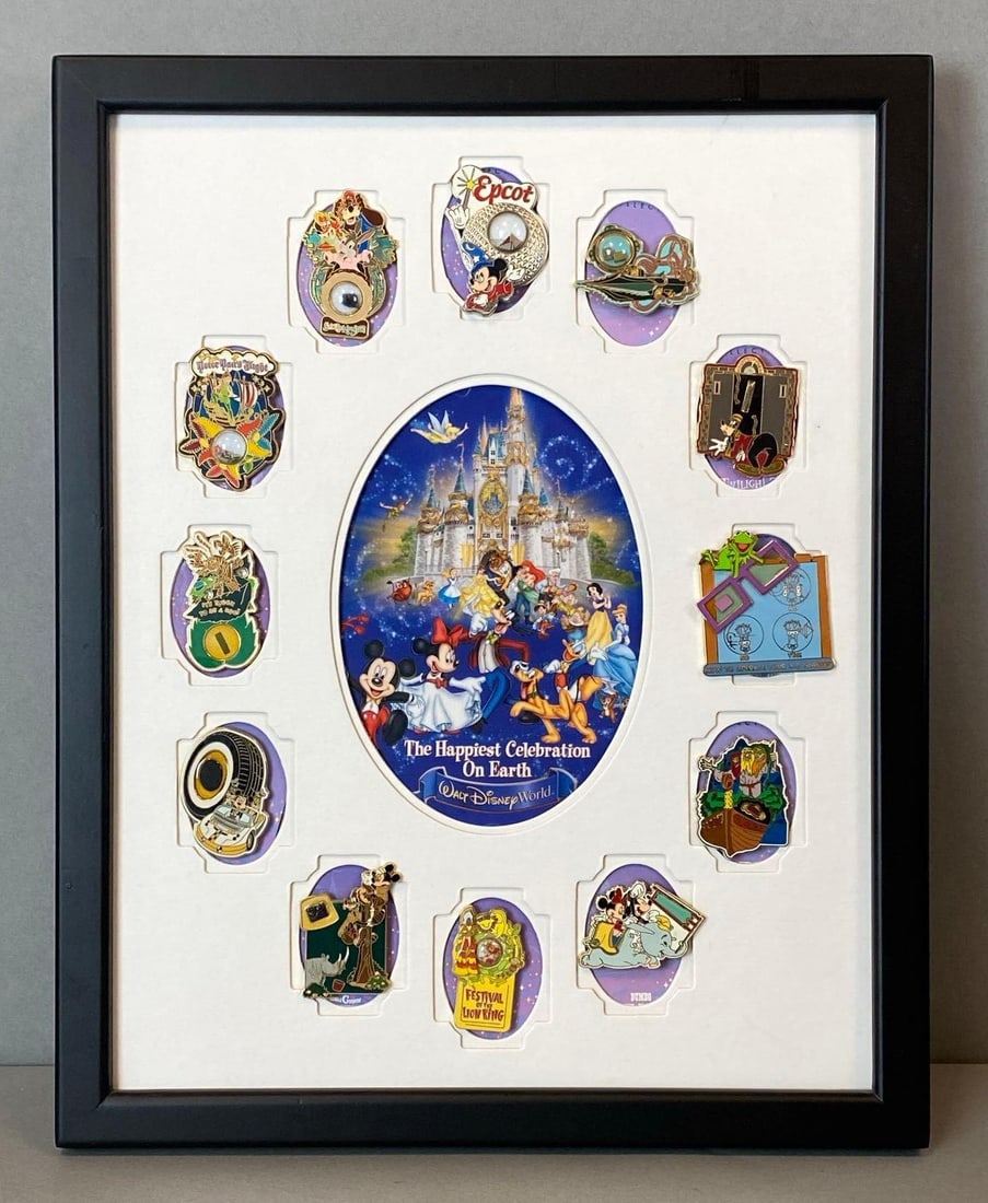 Group of 12 Walt Disney World Attraction Enamel Pins (1 of 2)
