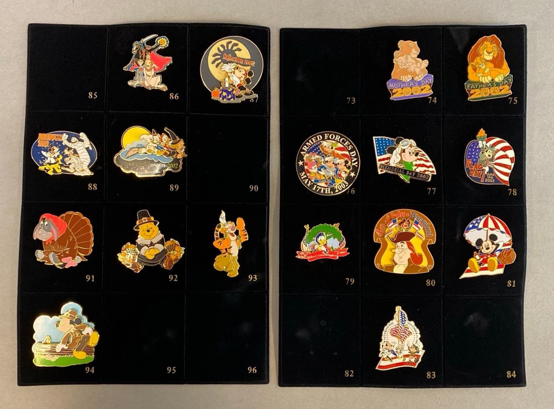 Group of 17 Disney Holiday Enamel Pins (1 of 3)