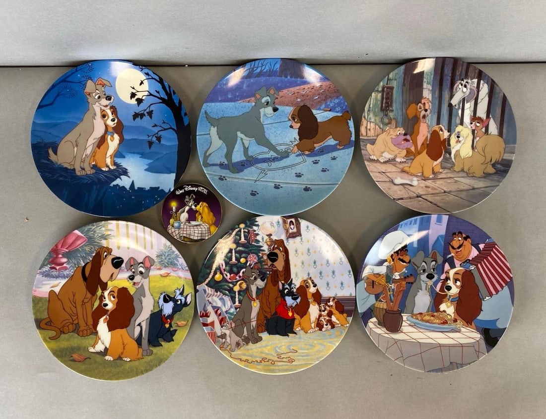 Group of Disney Lady and the Tramp collectors Plates (1 of 4)
