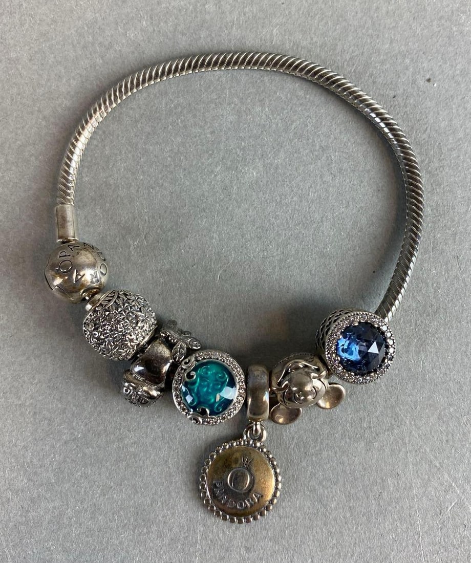 Disney Pandora Sterling Silver Charm Bracelet (1 of 2)