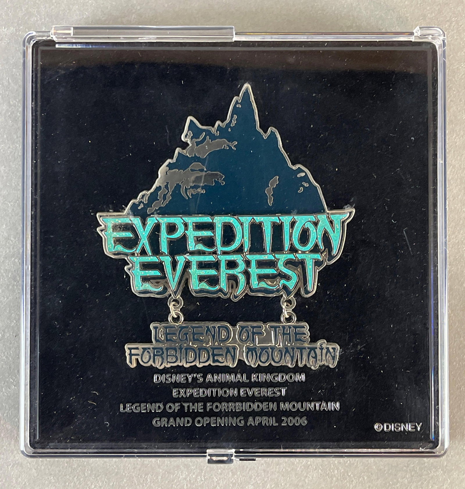 Disney Expedition Everest Grand Opening Limited Edition Enamel Pin (1 of 2)