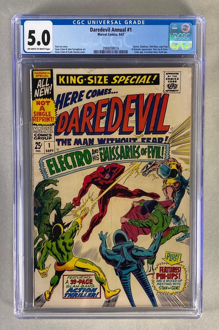 CGC Graded Marvel Comics Daredevil Annual No. 1 (1 of 7)