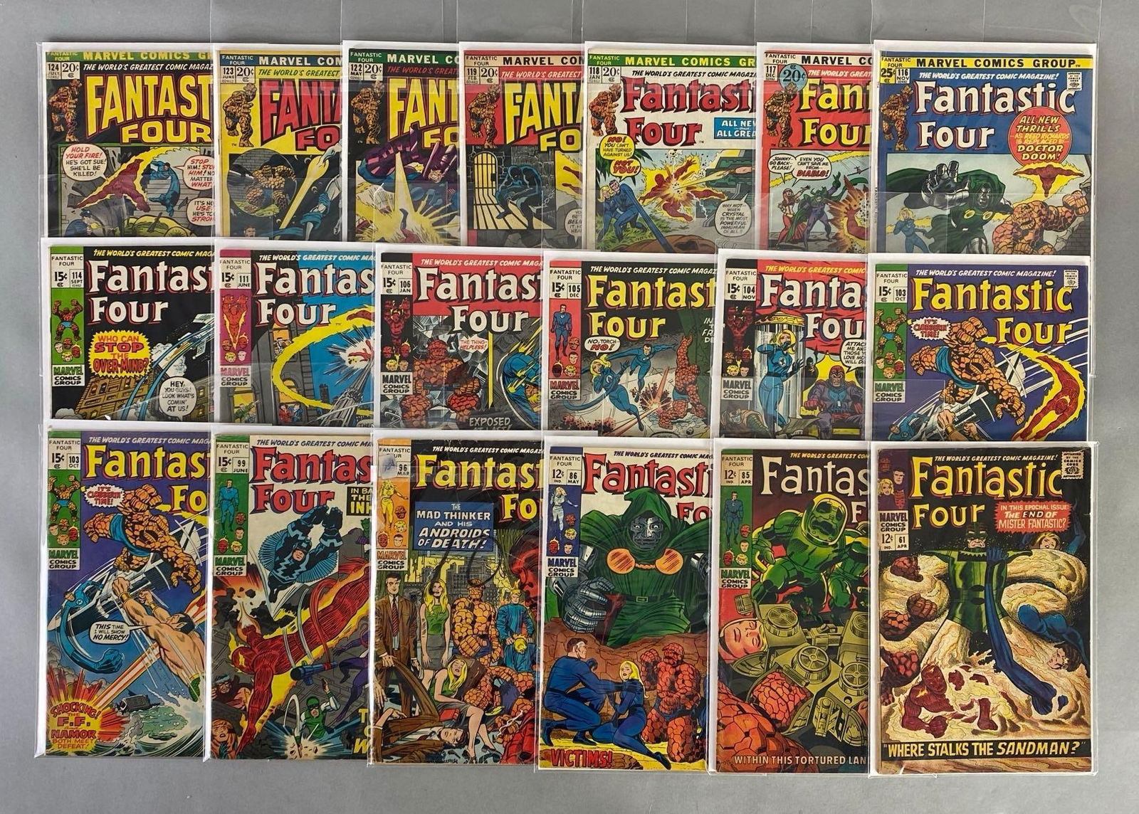 Group of 19 Marvel The Fantastic Four Comic Books (1 of 4)