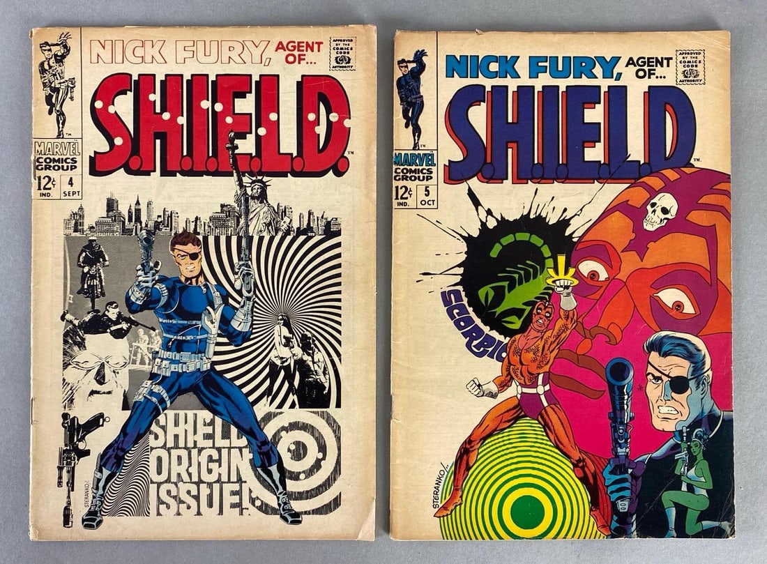 Group of 2 Marvel Nick Fury Agent of SHIELD Comic Books (1 of 10)