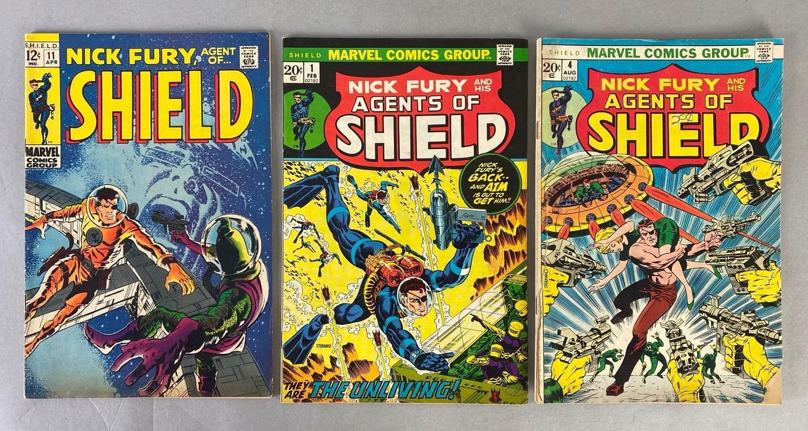 Group of 3 Marvel Nick Fury Agent of SHIELD Comic Books (1 of 8)