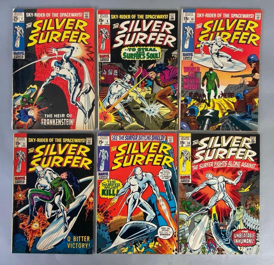 Group of 6 Marvel The Silver Surfer Comic Books (1 of 4)