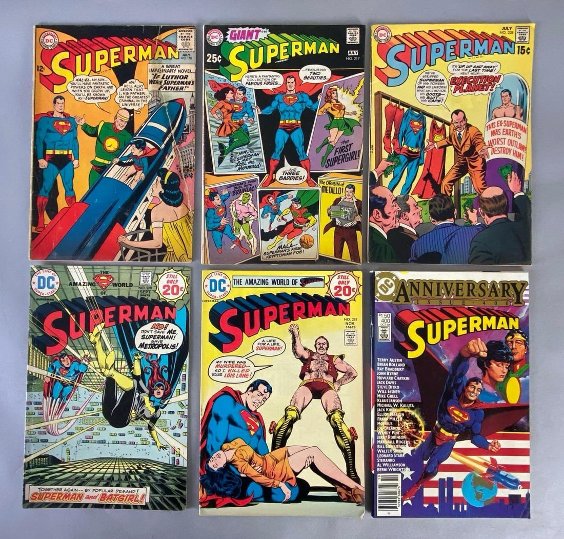 Group of 6 DC Superman Comic Books (1 of 5)
