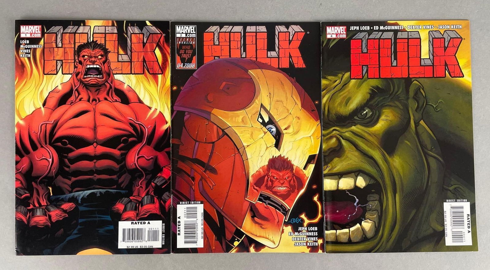 Marvel Comics Red Hulk Comic Books (1 of 6)